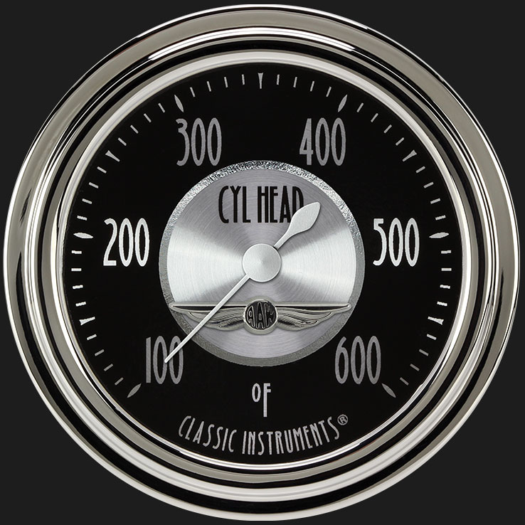 Classic Instruments AT397SLC - All American Tradition 2 5/8" Cylinder Head Temp. Gauge Classic Instruments AT397SLC - All American Tradition 2 5/8" Cylinder Head Temp. Gauge