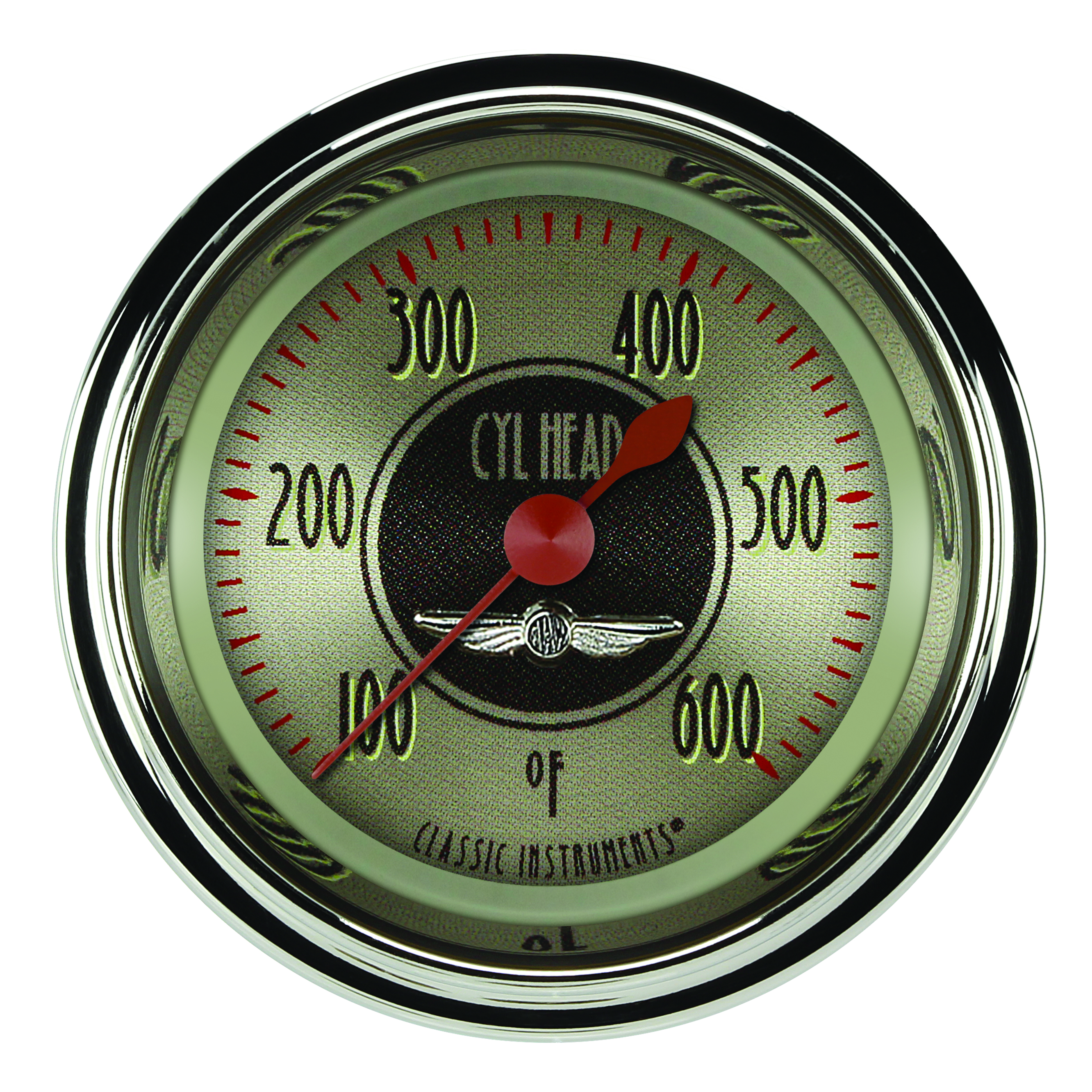 Classic Instruments AN197SHC - All American Nickel 2 1/8" Cylinder Head Temp. Gauge