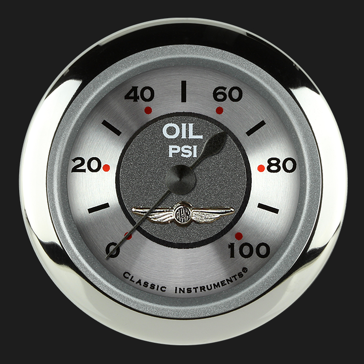 Classic Instruments AW181SRC - All American 2 1/8" Oil Pressure Gauge