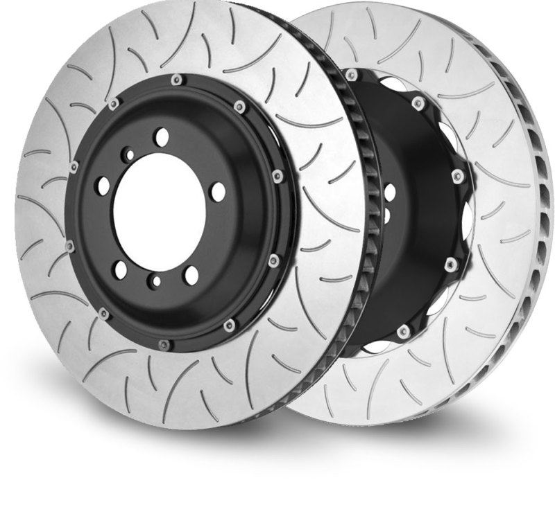 Brembo 203.9001A - 04-06 CaRearera GT Rear 2-Piece Discs 380x34 2pc Rotor Slotted Type-3 Brembo 203.9001A - 04-06 CaRearera GT Rear 2-Piece Discs 380x34 2pc Rotor Slotted Type-3