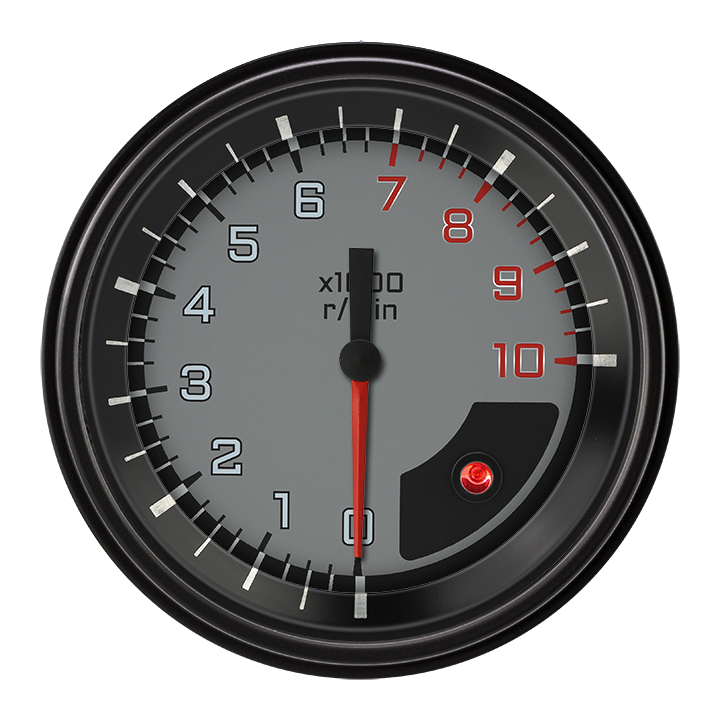 Classic Instruments AX10GBLF - AutoCross Gray 3 3/8" Tachometer
