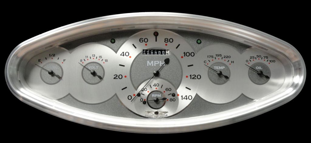 Classic Instruments AW6400PB - All American Six Gauge Package Classic Instruments AW6400PB - All American Six Gauge Package