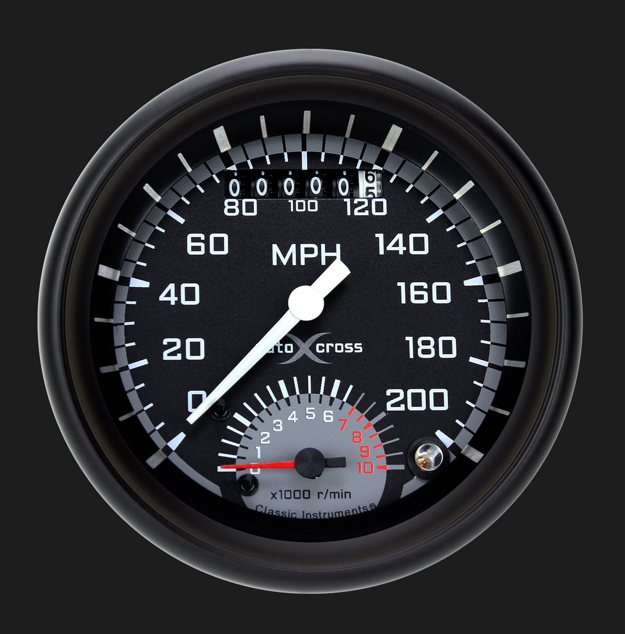 Classic Instruments AX20GBLF - AutoCross Gray 3 3/8" Ultimate
