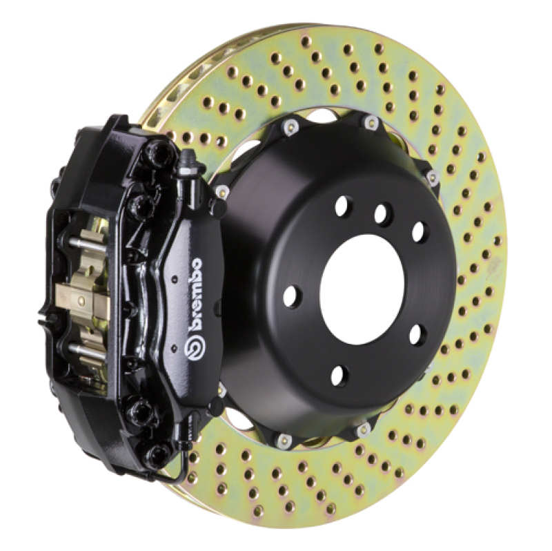 Brembo 2C1.8030A1 - 78-79 930/80-89 930 Rear GT BBK 4 Piston Cast 2pc 345x28 2pc Rotor Drilled-Black