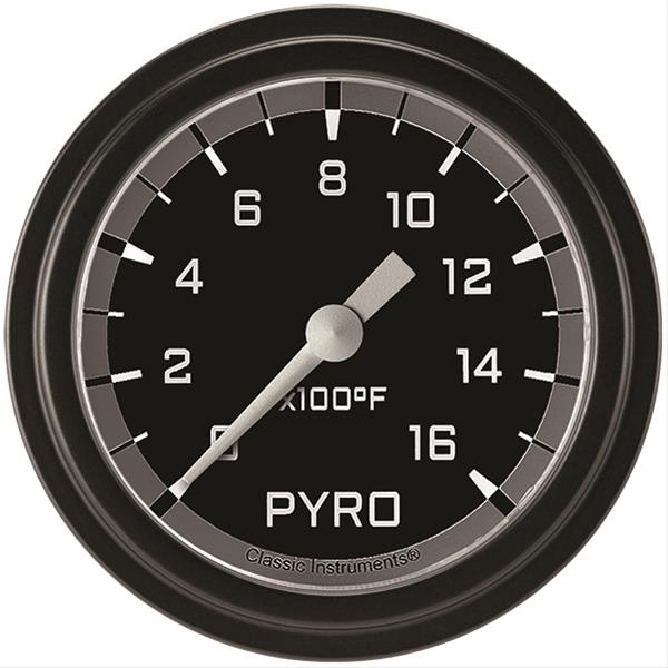 Classic Instruments AX398GBLF - Autocross Gray 2 5/8" Exhaust Gas Temp. Gauge