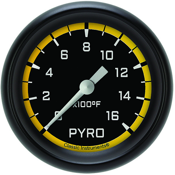Classic Instruments AX398YBPF - Autocross Yellow 2 5/8" Exhaust Gas Temp. Gauge Classic Instruments AX398YBPF - Autocross Yellow 2 5/8" Exhaust Gas Temp. Gauge