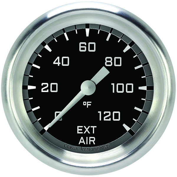 Classic Instruments AX399GAPF - Autocross Gray 2 5/8" External Air Temp. Gauge Classic Instruments AX399GAPF - Autocross Gray 2 5/8" External Air Temp. Gauge