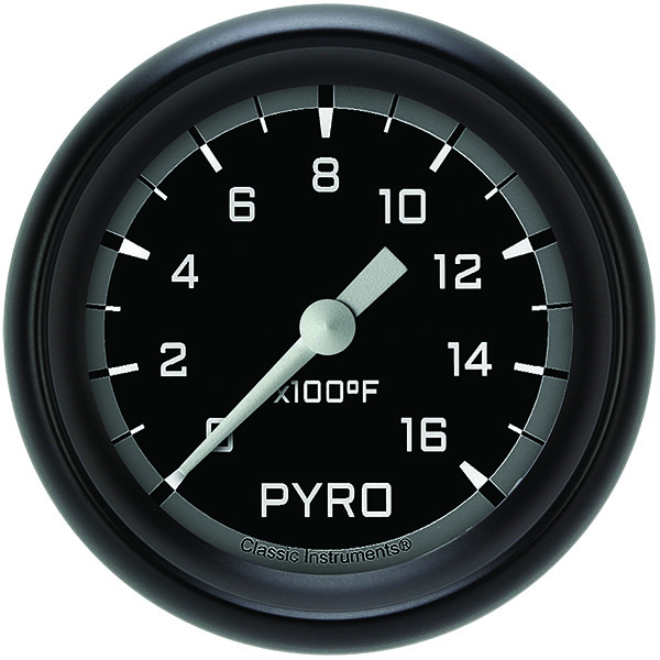Classic Instruments AX398GBPF - Autocross Gray 2 5/8" Exhaust Gas Temp. Gauge