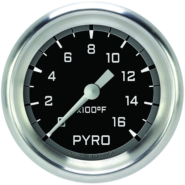 Classic Instruments AX398GAPF - Autocross Gray 2 5/8" Exhaust Gas Temp. Gauge Classic Instruments AX398GAPF - Autocross Gray 2 5/8" Exhaust Gas Temp. Gauge