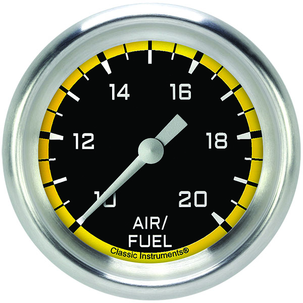 Classic Instruments AX394YAPF - Autocross Yellow 2 5/8" Air Fuel Ratio Gauge Classic Instruments AX394YAPF - Autocross Yellow 2 5/8" Air Fuel Ratio Gauge