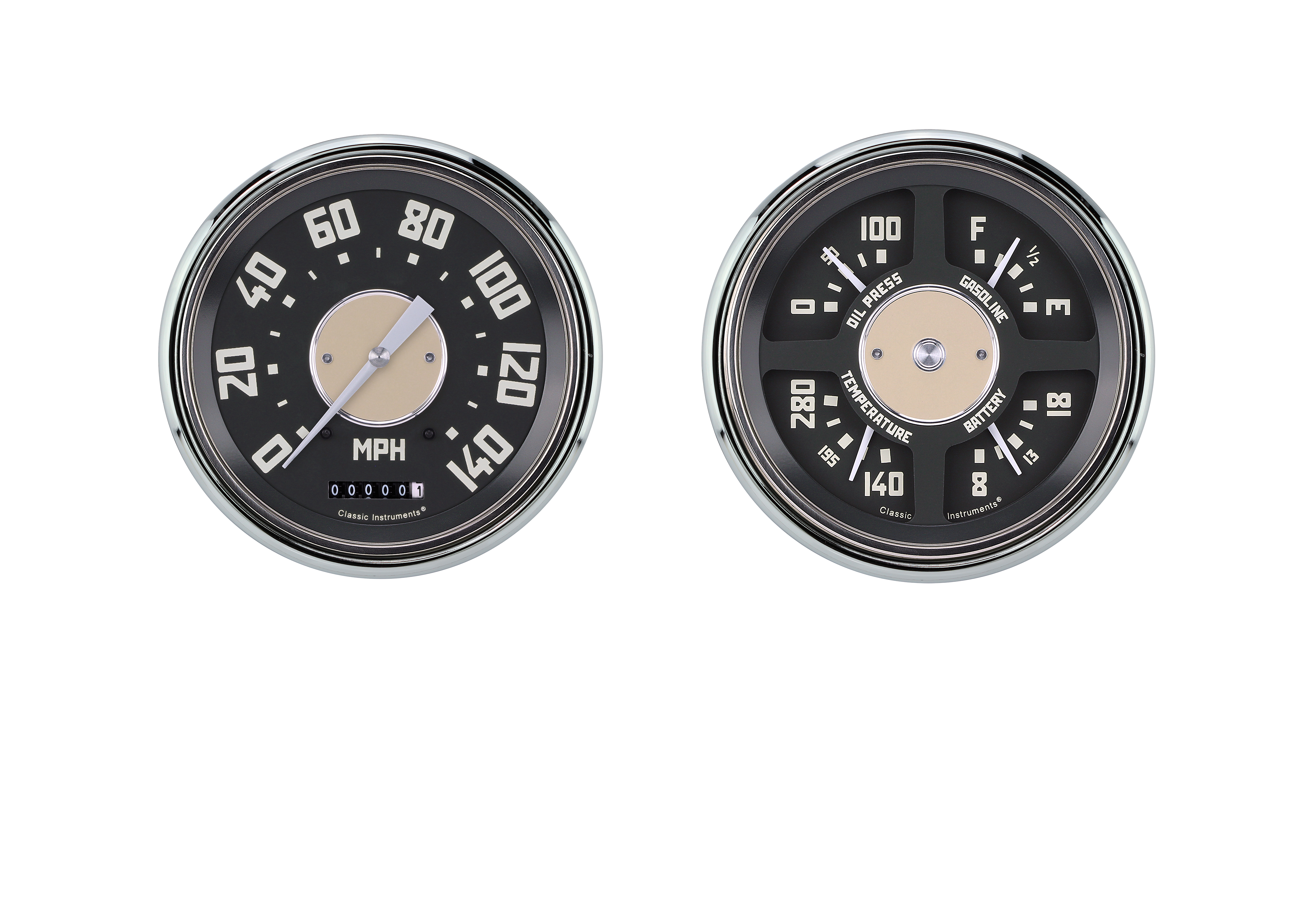 Classic Instruments CT47OE52-LS - 47-'53 OE CHV TRK- SPEED/QUAD-LS Classic Instruments CT47OE52-LS - 47-'53 OE CHV TRK- SPEED/QUAD-LS