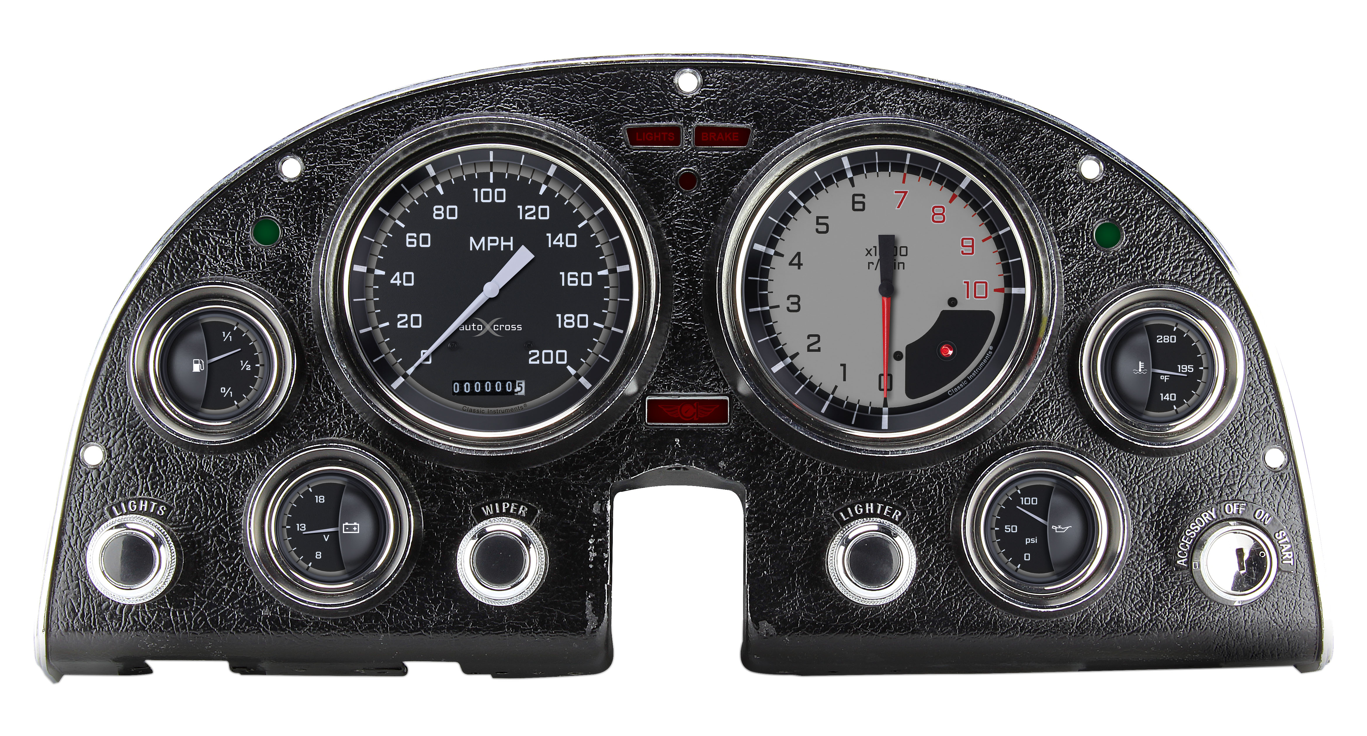 Classic Instruments CO63AXG - AutoCross Gray 1963-67 Corvette Package Classic Instruments CO63AXG - AutoCross Gray 1963-67 Corvette Package