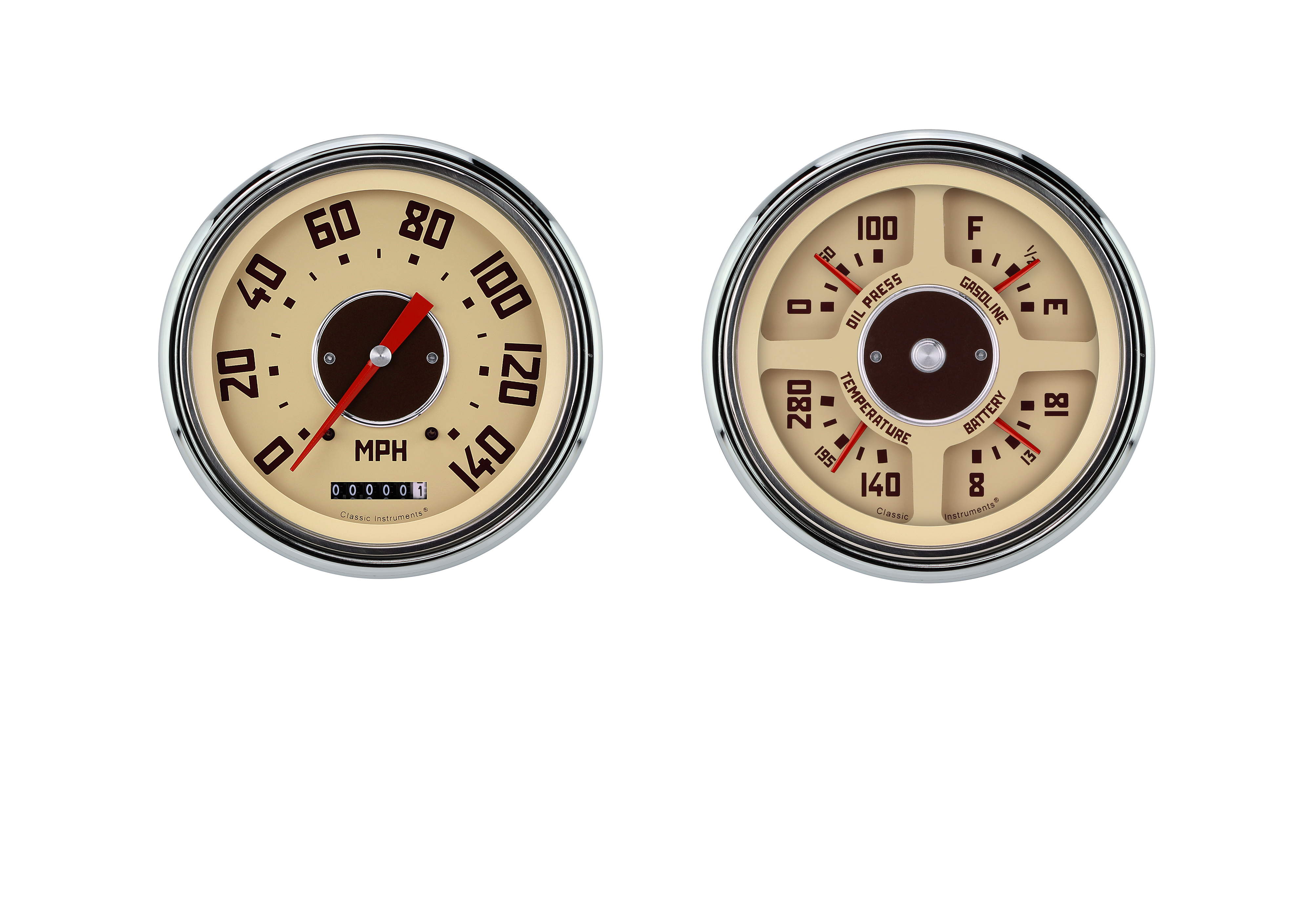 Classic Instruments CT47GM52-LS - Classic Truck Package Classic Instruments CT47GM52-LS - Classic Truck Package