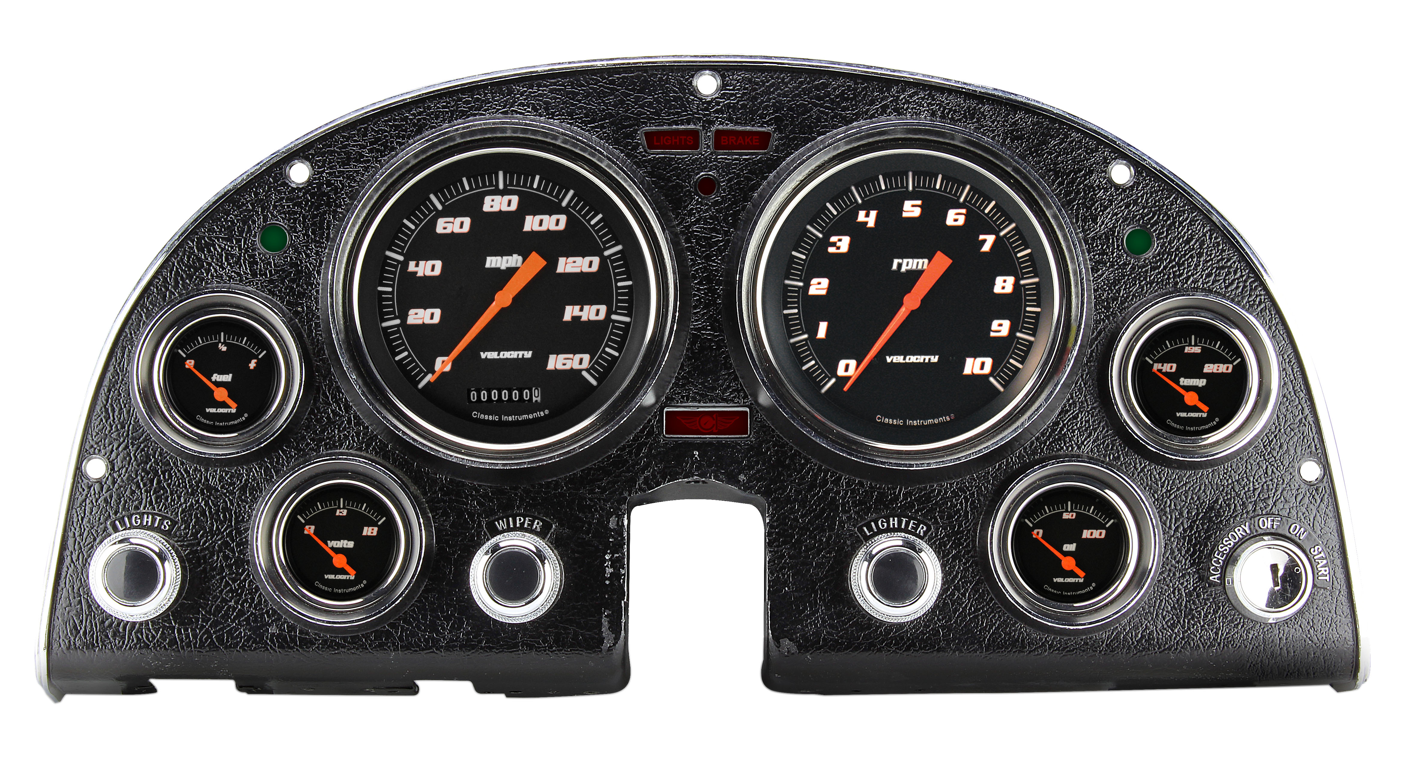 Classic Instruments CO63DVSB - 63-67 CORVETTE VELOCITY BLACK-GM Classic Instruments CO63DVSB - 63-67 CORVETTE VELOCITY BLACK-GM