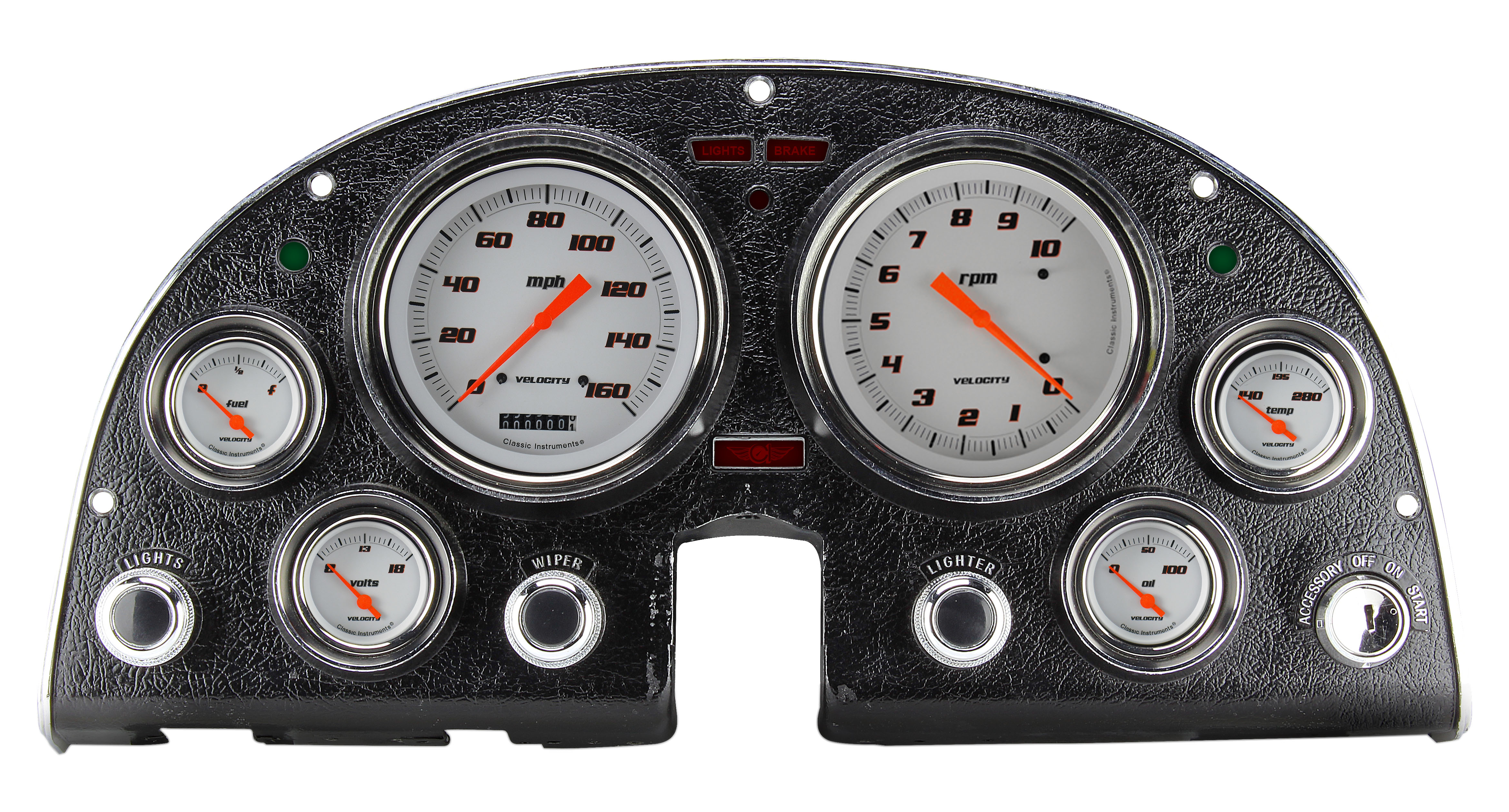 Classic Instruments CO63DVSW-LS - 63-67 CORVETTE VELOCITY WHITE, OLED-LS Classic Instruments CO63DVSW-LS - 63-67 CORVETTE VELOCITY WHITE, OLED-LS
