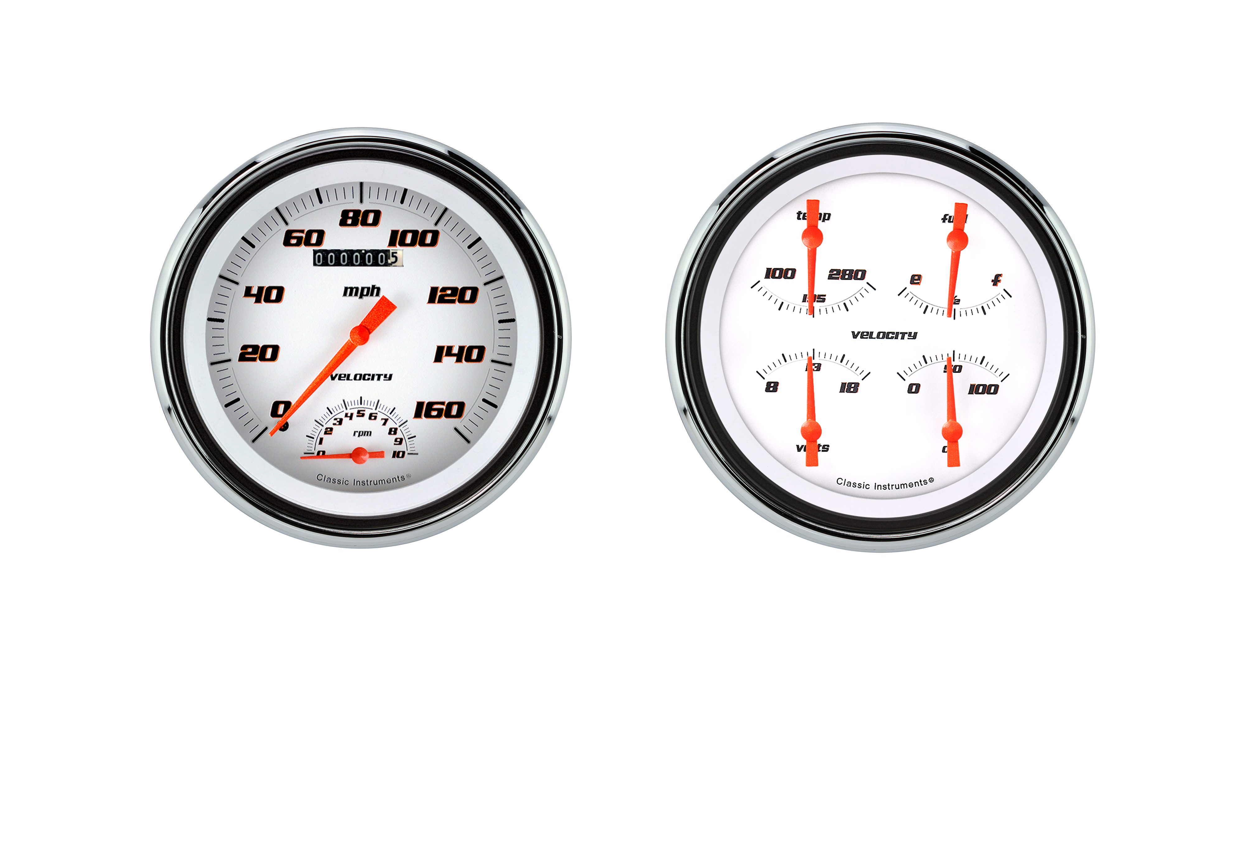 Classic Instruments CT47VSW62 - 1947-53 Velocity White Truck Package Classic Instruments CT47VSW62 - 1947-53 Velocity White Truck Package