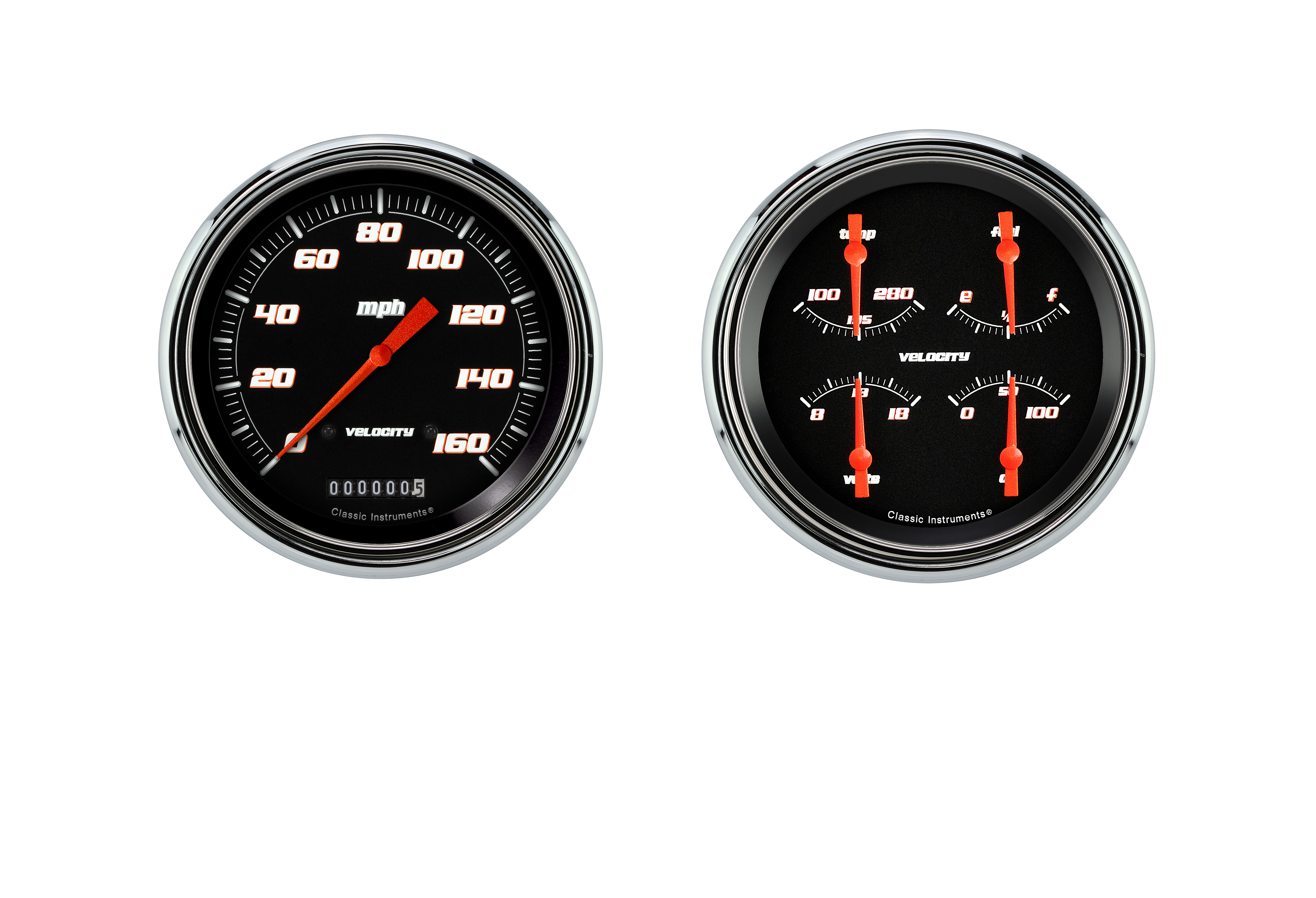 Classic Instruments CT47VSB52 - 1947-53 Velocity Black Truck Package Classic Instruments CT47VSB52 - 1947-53 Velocity Black Truck Package