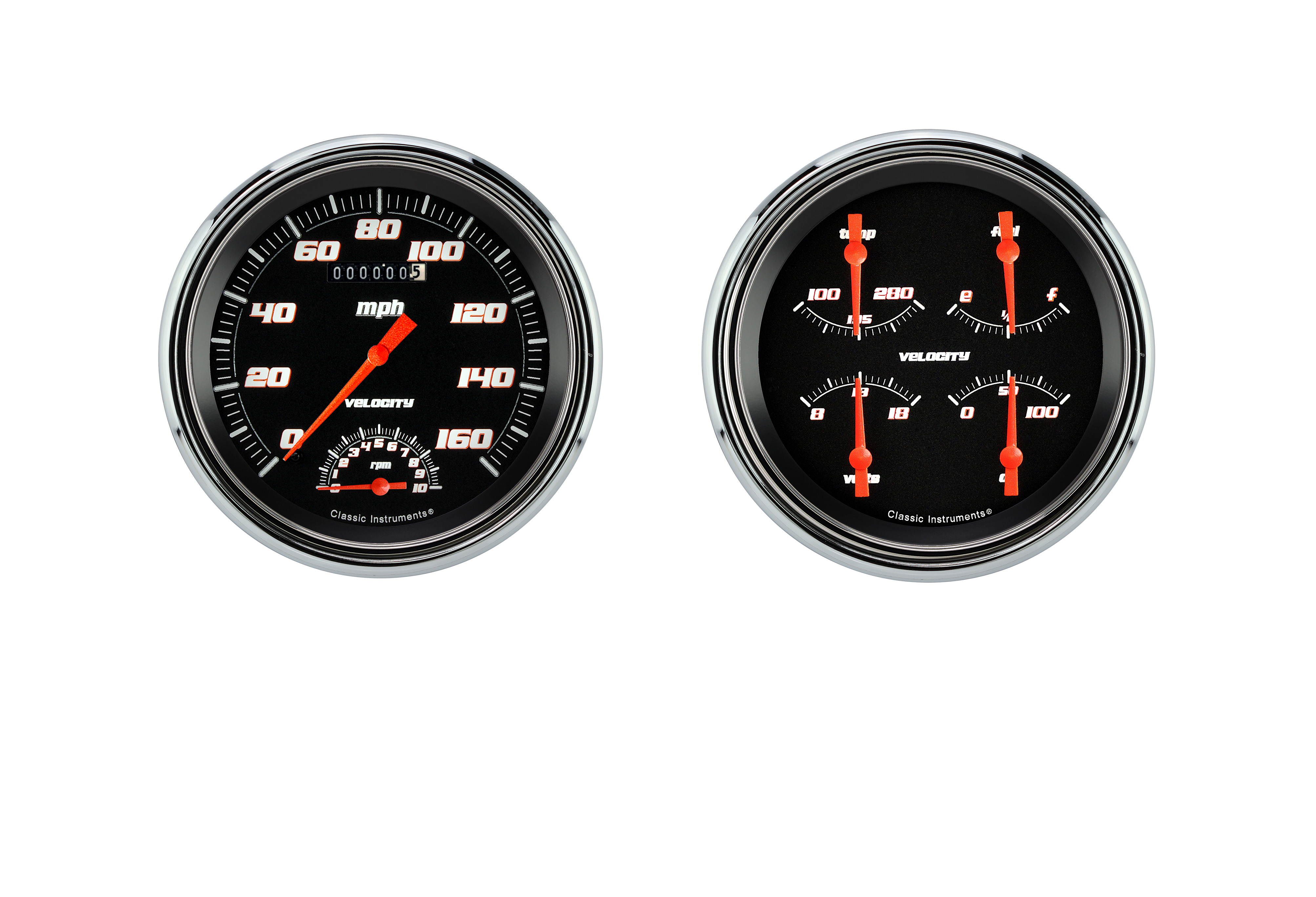Classic Instruments CT47VSB62 - 1947-53 Velocity Black Truck Package Classic Instruments CT47VSB62 - 1947-53 Velocity Black Truck Package