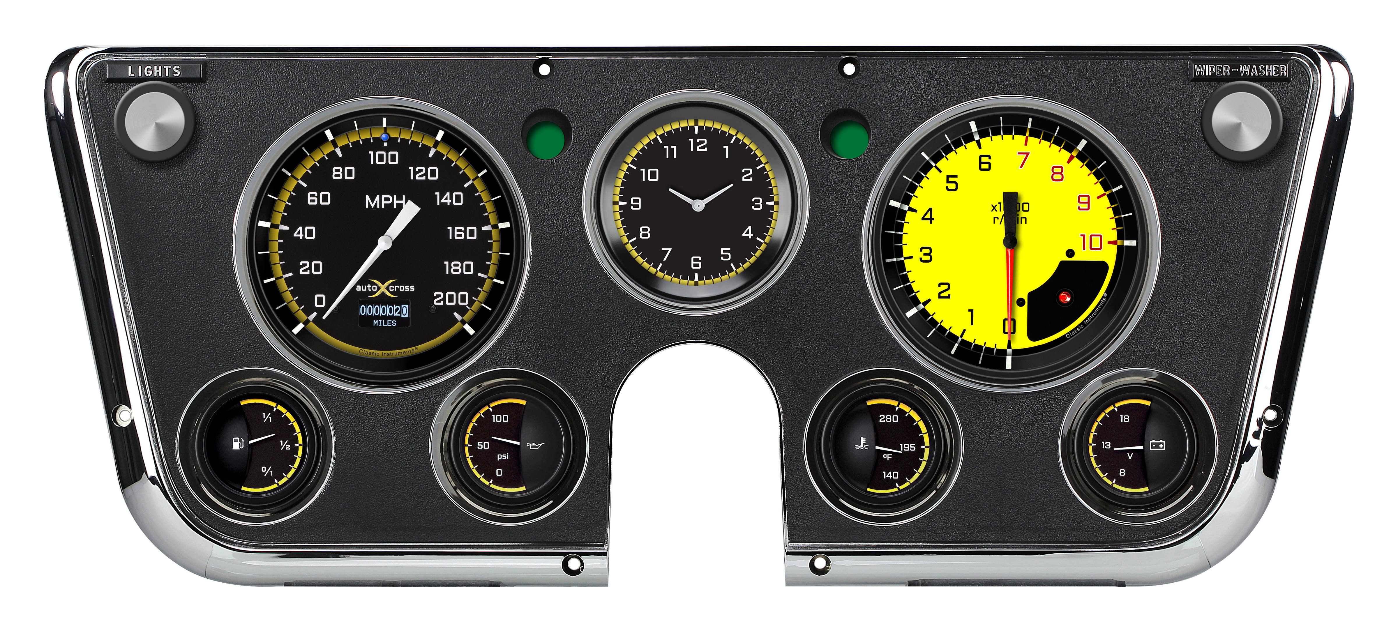 Classic Instruments CT67DAXY-LS - AutoCross Yellow 1967-72 Chevy Truck  LS Sending Unit