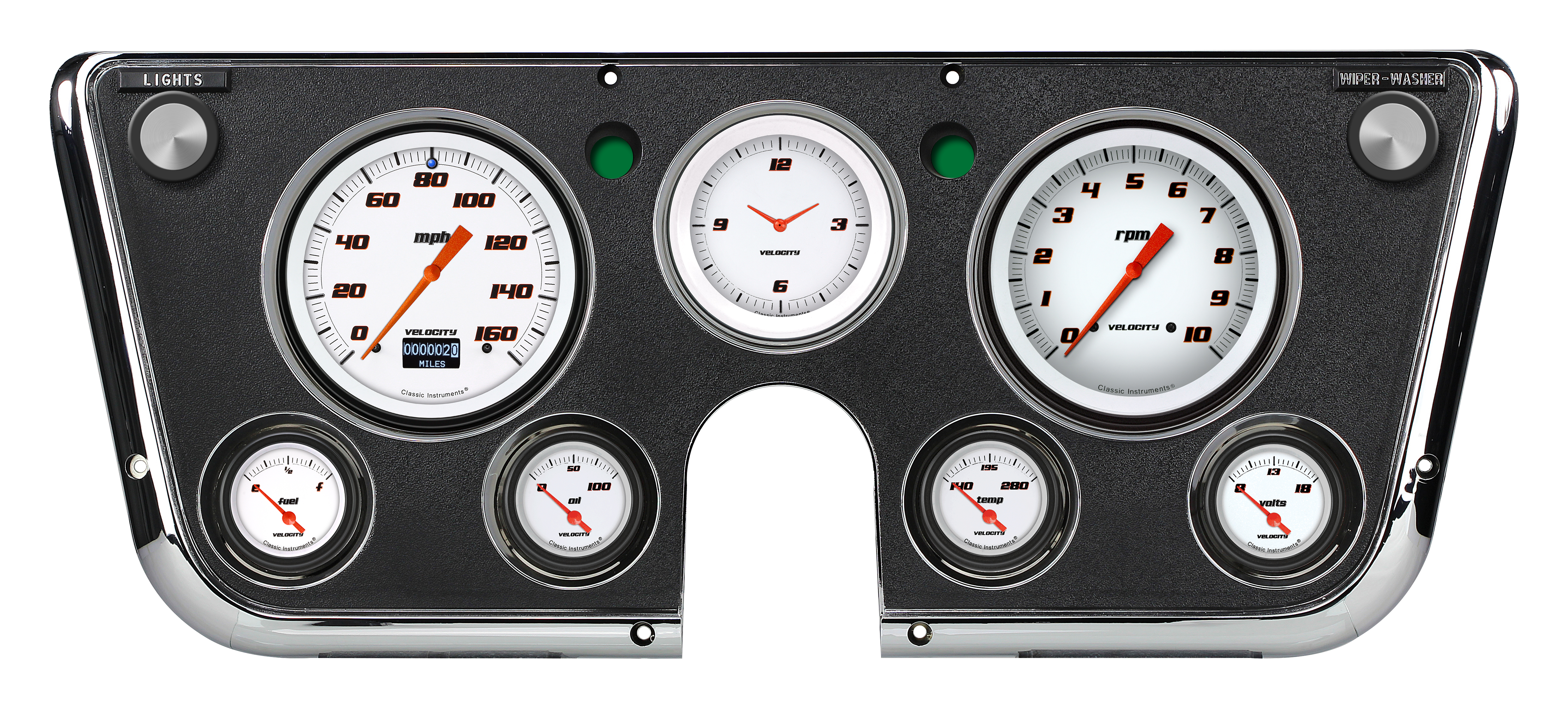 Classic Instruments CT67DVSW - Velocity White 1967-72 Chevy Truck Classic Instruments CT67DVSW - Velocity White 1967-72 Chevy Truck