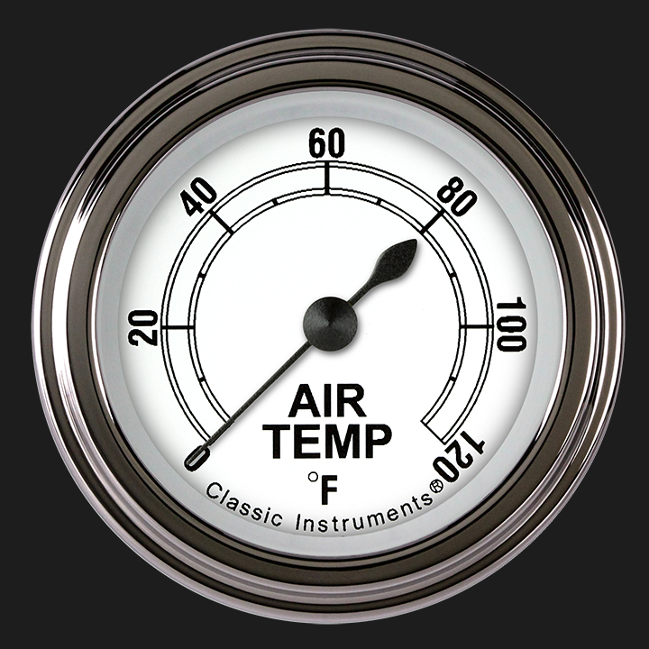 Classic Instruments CW199SLF - Classic White 2 1/8" Outside Air Temp. Gauge Classic Instruments CW199SLF - Classic White 2 1/8" Outside Air Temp. Gauge