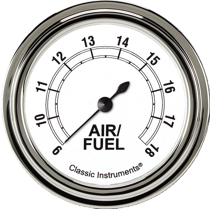 Classic Instruments CW394SLF - Classic White 2 5/8" Air Fuel Ratio Gauge Classic Instruments CW394SLF - Classic White 2 5/8" Air Fuel Ratio Gauge