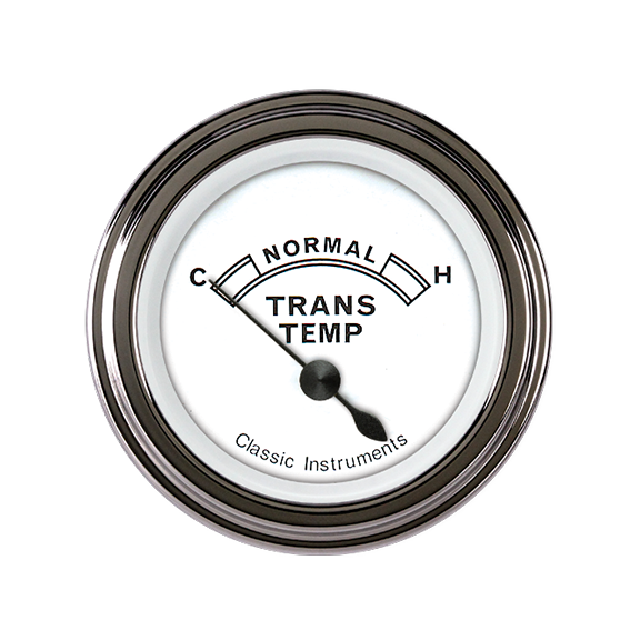 Classic Instruments CW27SLF - Classic White 2 1/8" Transmission Temp