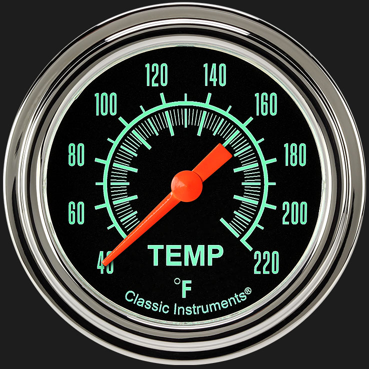 Classic Instruments GS329SLF - G/Stock 2 5/8" Stock Eliminator Temp. Gauge