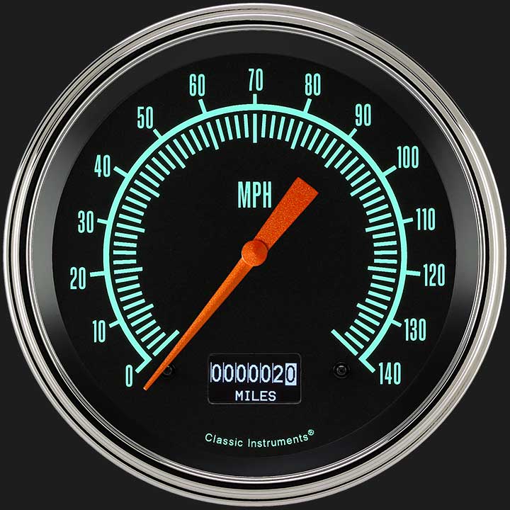 Classic Instruments GS56DSLF - G/Stock 4 5/8" Speedometer with Information Screen Classic Instruments GS56DSLF - G/Stock 4 5/8" Speedometer with Information Screen