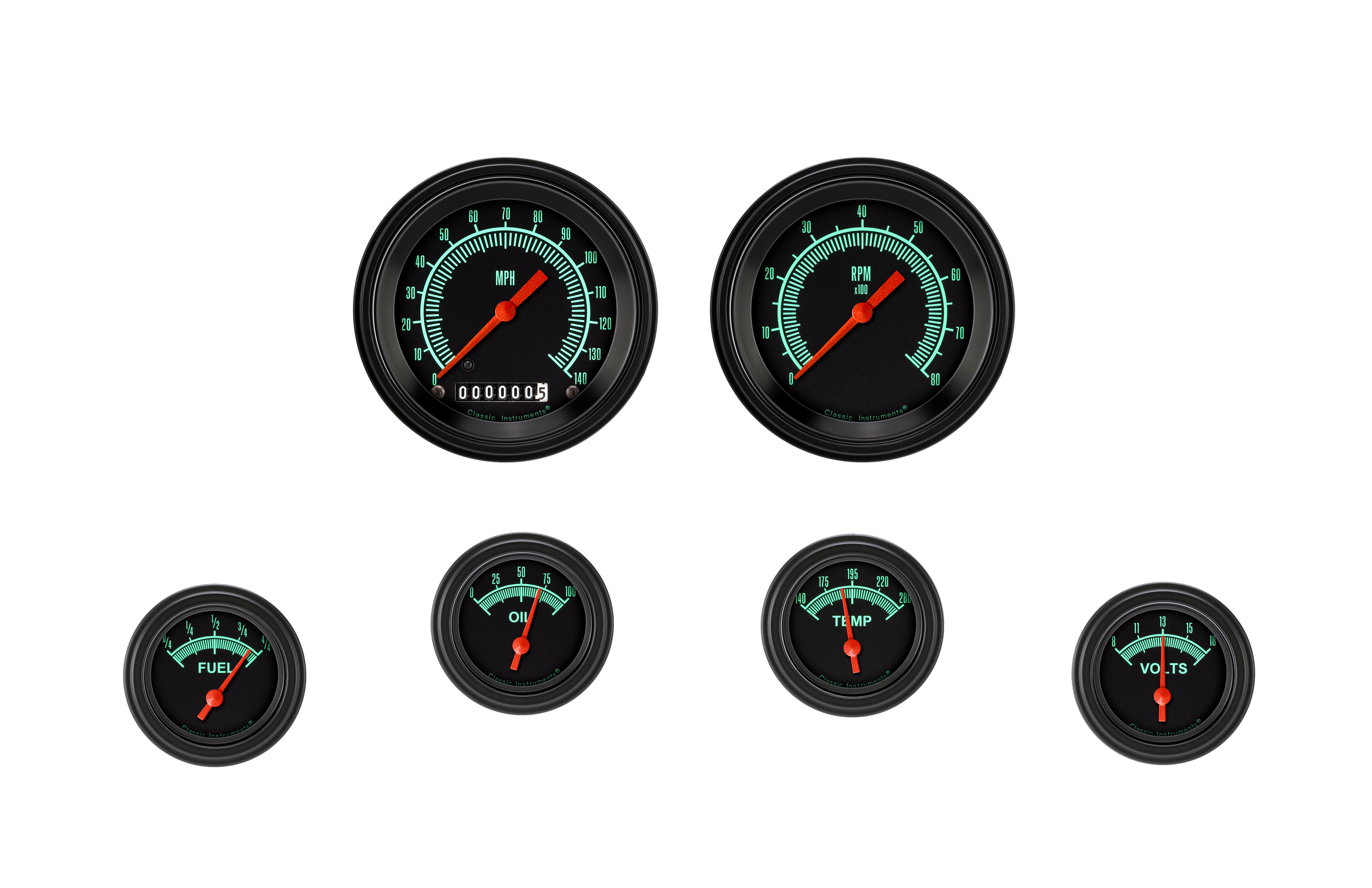 Classic Instruments GS01BLF - G STOCK 6 GAUTOGE SET-GM