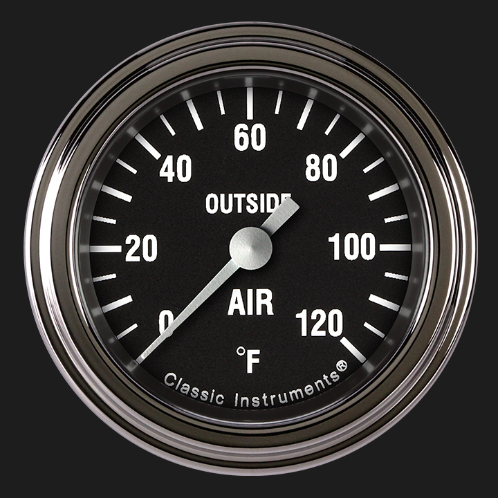 Classic Instruments HR199SLF - Hot Rod 2 1/8" Outside Air Temp. Gauge Classic Instruments HR199SLF - Hot Rod 2 1/8" Outside Air Temp. Gauge