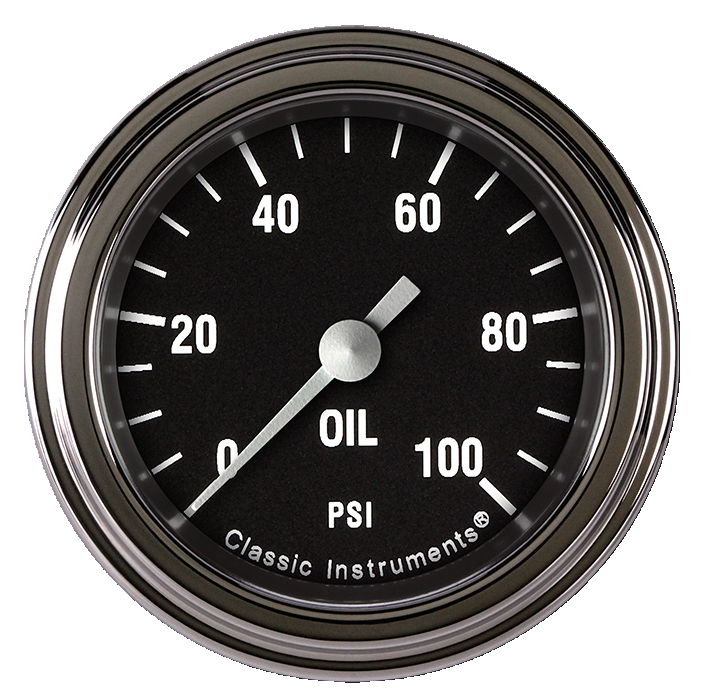 Classic Instruments HR181SLF - Hot Rod 2 1/8" Oil Pressure Gauge Classic Instruments HR181SLF - Hot Rod 2 1/8" Oil Pressure Gauge