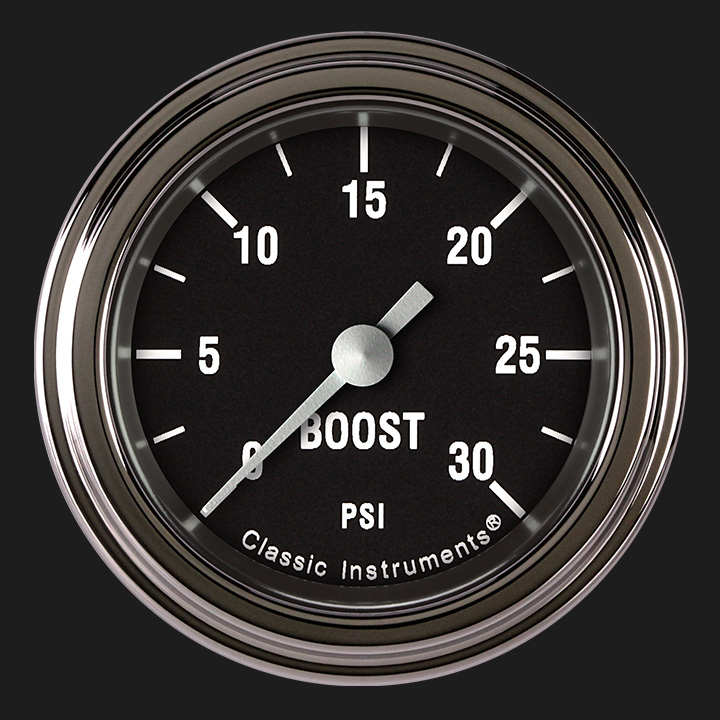 Classic Instruments HR142SLF - Hot Rod 2 1/8" Boost Gauge, 30 psi Classic Instruments HR142SLF - Hot Rod 2 1/8" Boost Gauge, 30 psi