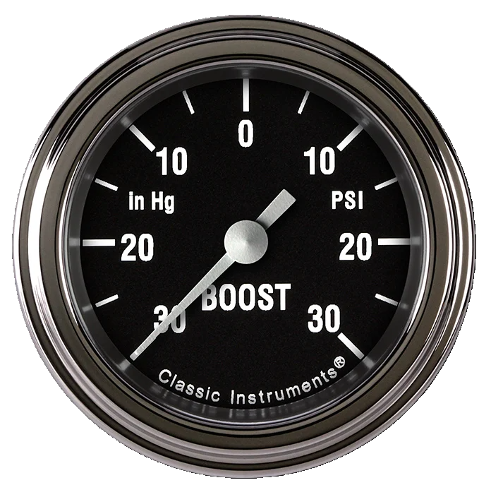 Classic Instruments HR141SLF - Hot Rod 2 1/8" Boost/Vac Gauge Classic Instruments HR141SLF - Hot Rod 2 1/8" Boost/Vac Gauge