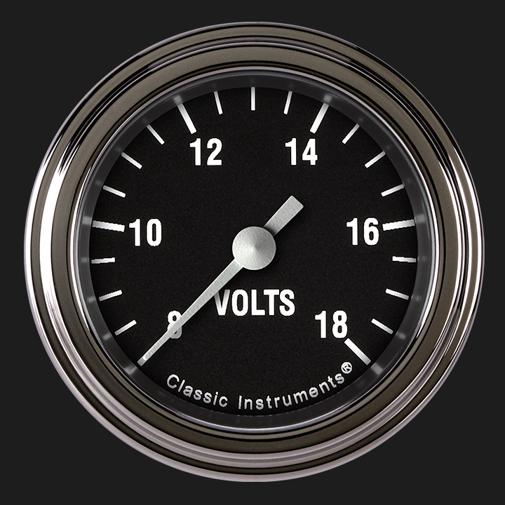 Classic Instruments HR130SLF - Hot Rod 2 1/8" Voltage Gauge