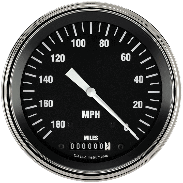 Classic Instruments HC56SLF - Hot Rod 4 5/8" Speedometer Classic Instruments HC56SLF - Hot Rod 4 5/8" Speedometer