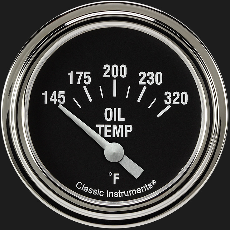 Classic Instruments HR228SLF - Hot Rod 2 5/8" Oil Temperature Gauge