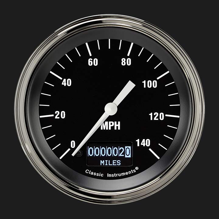 Classic Instruments HR55DSLF - Hot Rod 3 3/8" Speedometer with Information Screen Classic Instruments HR55DSLF - Hot Rod 3 3/8" Speedometer with Information Screen