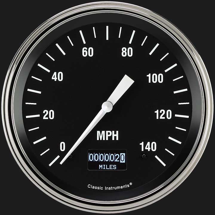Classic Instruments HR56DSLF - Hot Rod 4 5/8" Speedometer with Information Screen