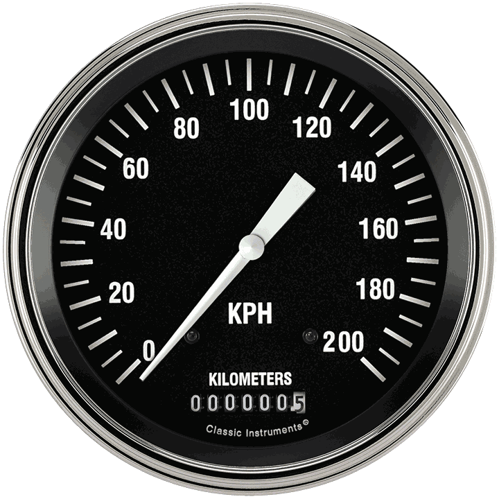 Classic Instruments HR58SLF - Hot Rod 4 5/8" Speedometer Classic Instruments HR58SLF - Hot Rod 4 5/8" Speedometer