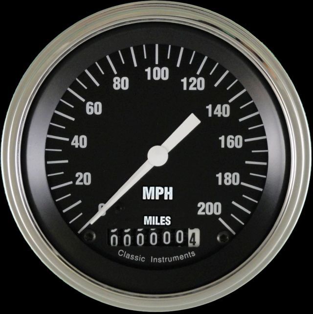 Classic Instruments HR57SLF - Hot Rod 3 3/8" Speedometer Classic Instruments HR57SLF - Hot Rod 3 3/8" Speedometer