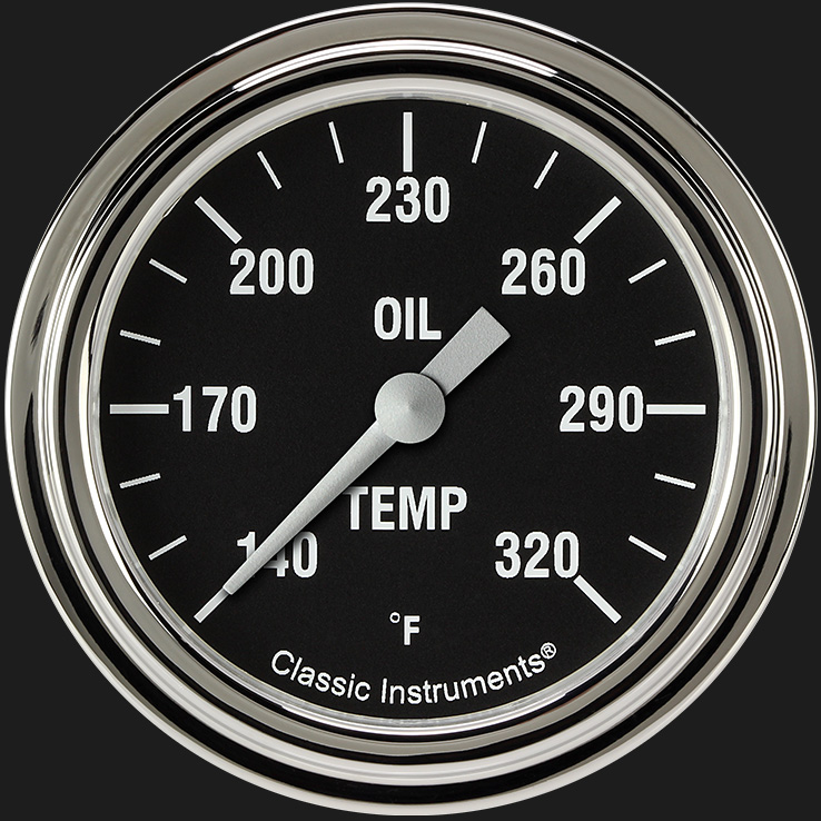 Classic Instruments HR328SLF - Hot Rod 2 5/8" Oil Temperature Gauge