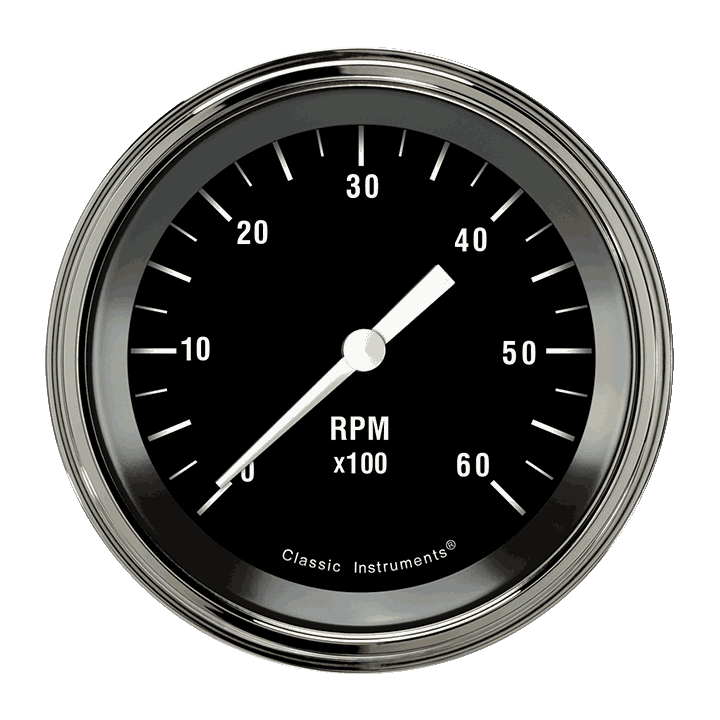 Classic Instruments HR60SLF - Hot Rod 3 3/8" Tachometer Classic Instruments HR60SLF - Hot Rod 3 3/8" Tachometer