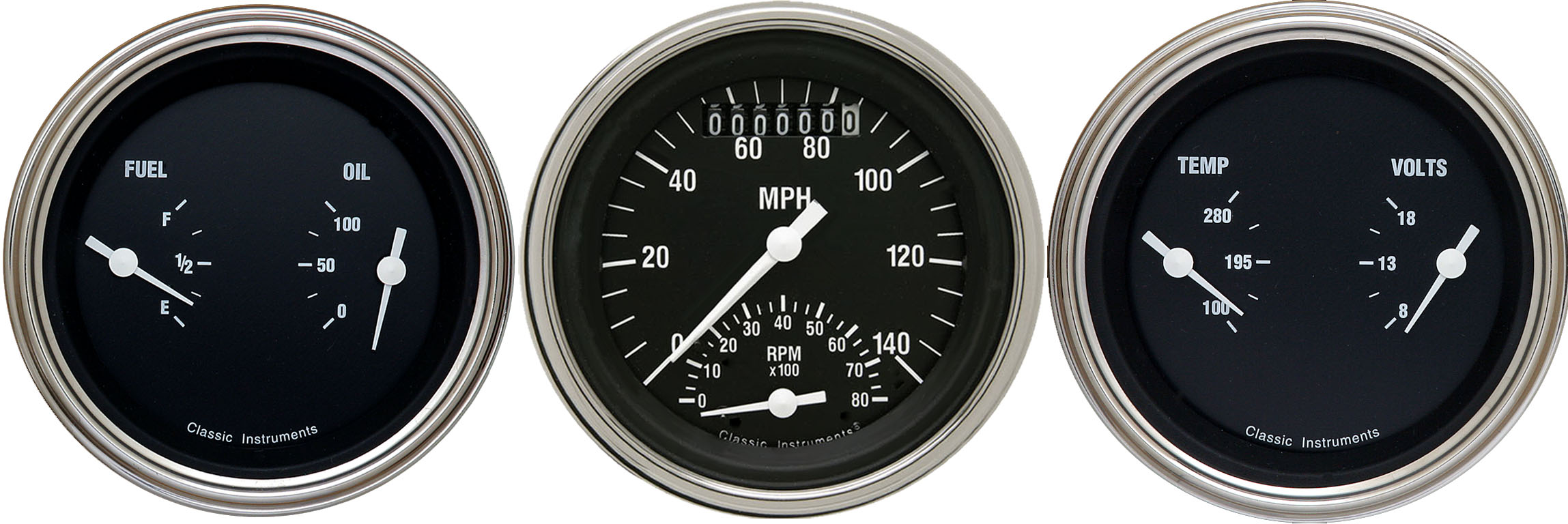 Classic Instruments HR34SLF - Hot Rod Series Classic Instruments HR34SLF - Hot Rod Series
