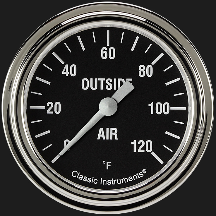 Classic Instruments HR399SLF - Hot Rod 2 5/8" Outside Air Temp. Gauge Classic Instruments HR399SLF - Hot Rod 2 5/8" Outside Air Temp. Gauge