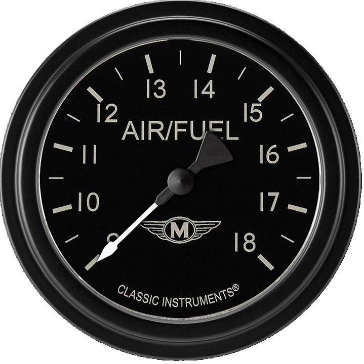 Classic Instruments MA394BLF - Moal Bomber 2 5/8" Air Fuel Ratio Gauge