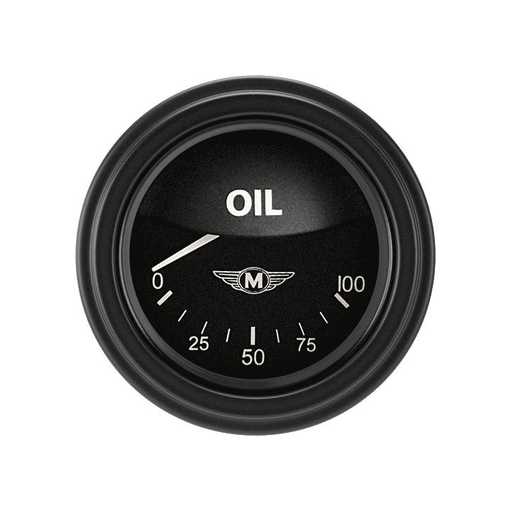 Classic Instruments MA81BLC - MOAL BOMBER 2IN OIL PRESS