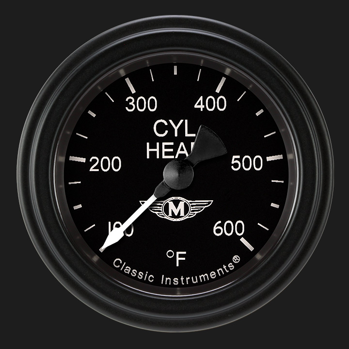 Classic Instruments MA197BLF - Moal Bomber 2 1/8" Cylinder Head Temp. Gauge Classic Instruments MA197BLF - Moal Bomber 2 1/8" Cylinder Head Temp. Gauge