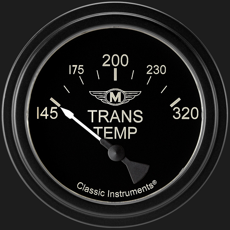 Classic Instruments MA227BLF - Moal Bomber 2 5/8" Transmission Temperature Gauge