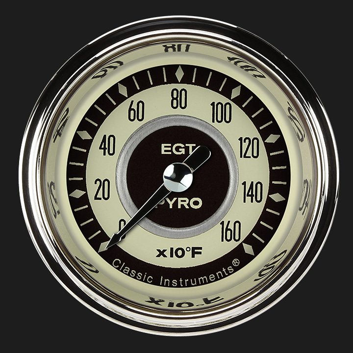 Classic Instruments NT198SHC - Nostalgia VT 2 1/8" Exhaust Gas Temp. Gauge